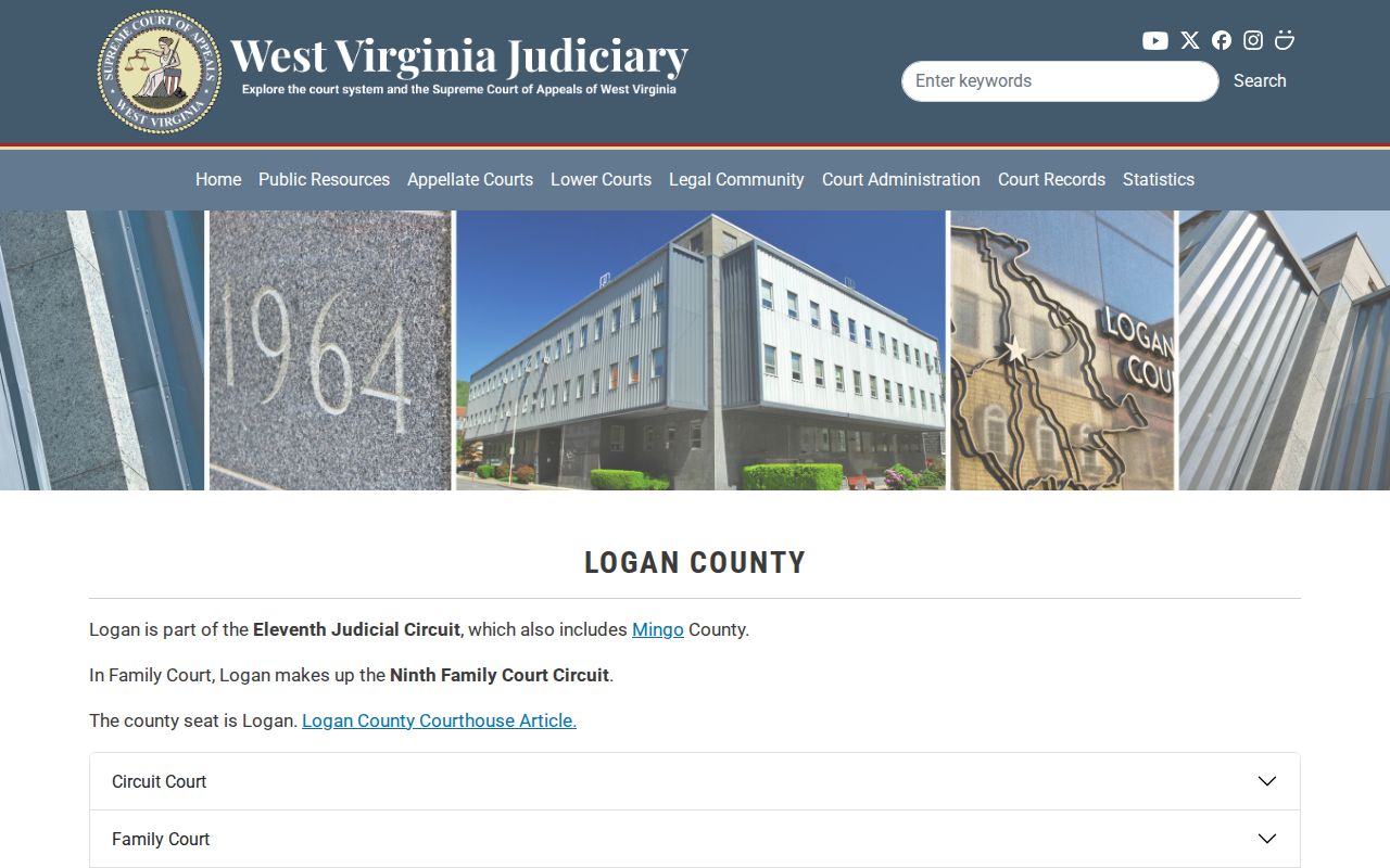 Logan County court schedule contacts on the official roster