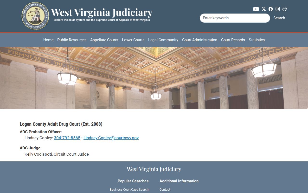Logan County criminal docket Adult Drug Court source