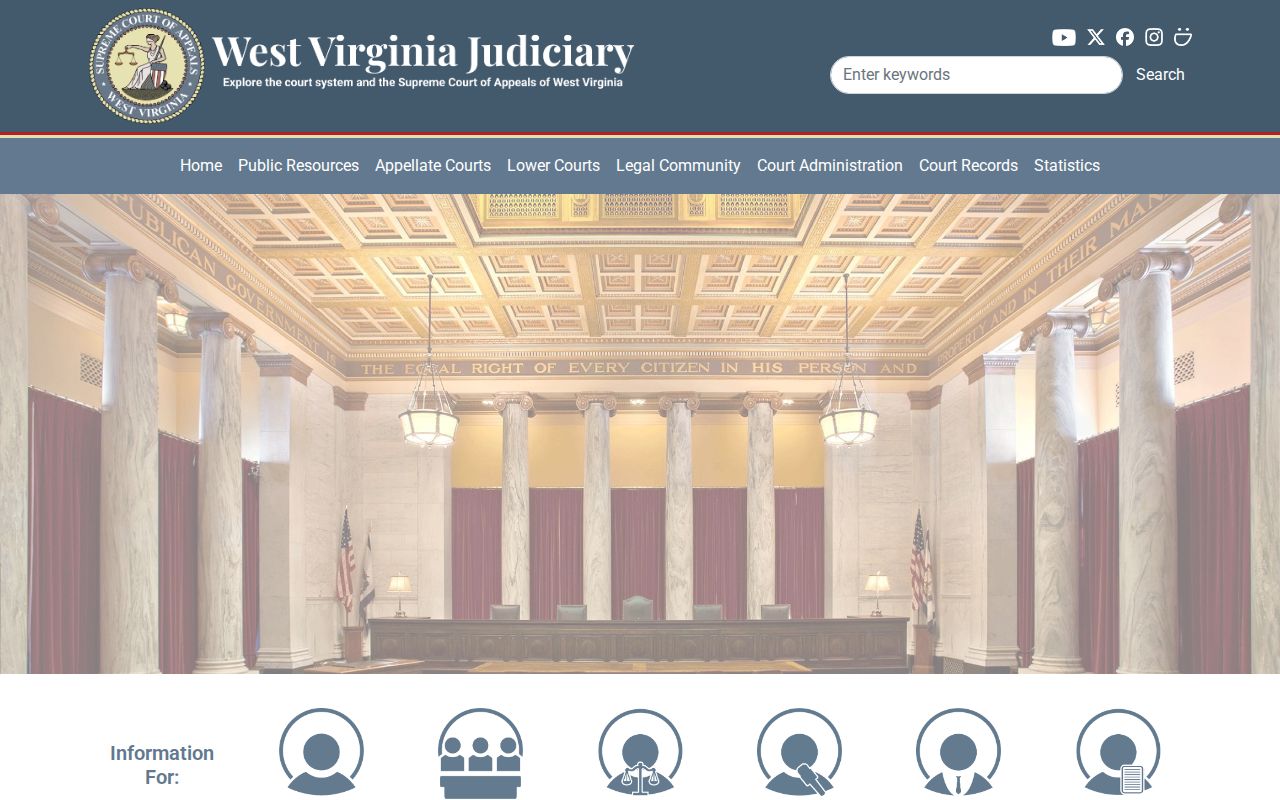 Logan County court docket access through the West Virginia Judiciary